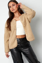 Elegant Fall/Winter Woven Jacket - Comfort & Style