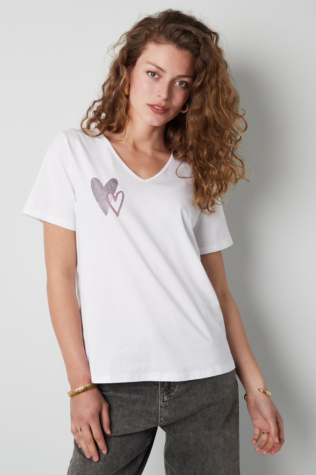 Lilou T-shirt met V-hals