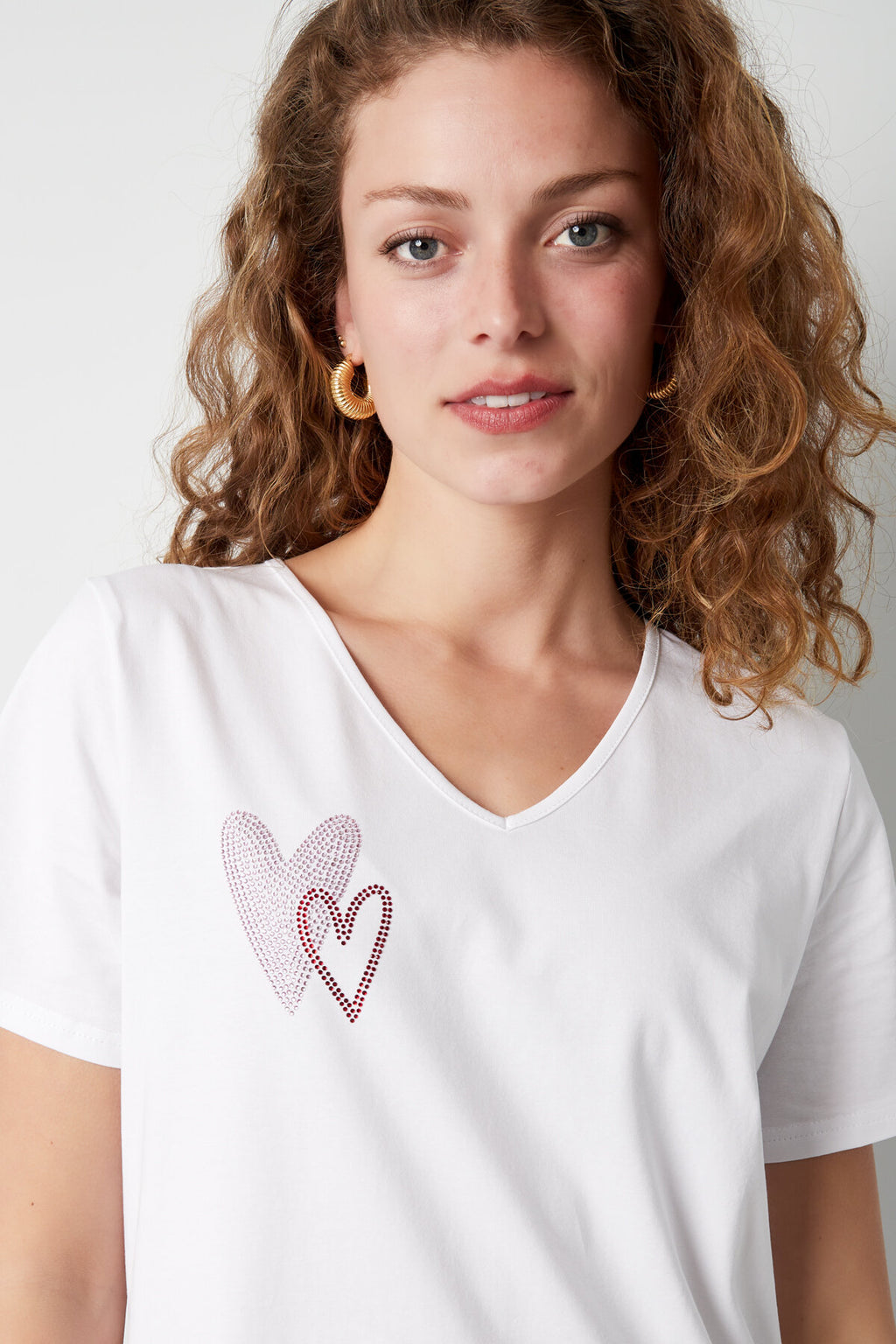 Lilou T-shirt met V-hals