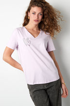 Lilou T-shirt met V-hals
