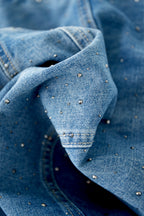 Denim Vrouwen Korte Jas Classic Fit
