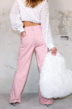 Gimme Casual Heart Straight Denim Pants