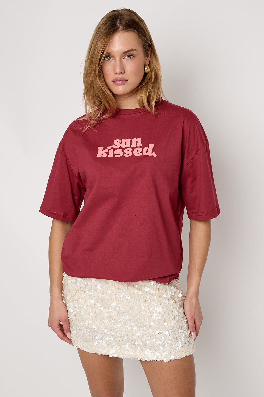 Odette T-shirt met Letterprint