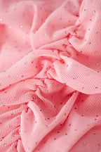 Elegant Sheer Pink Sleeveless Top for Spring/Summer