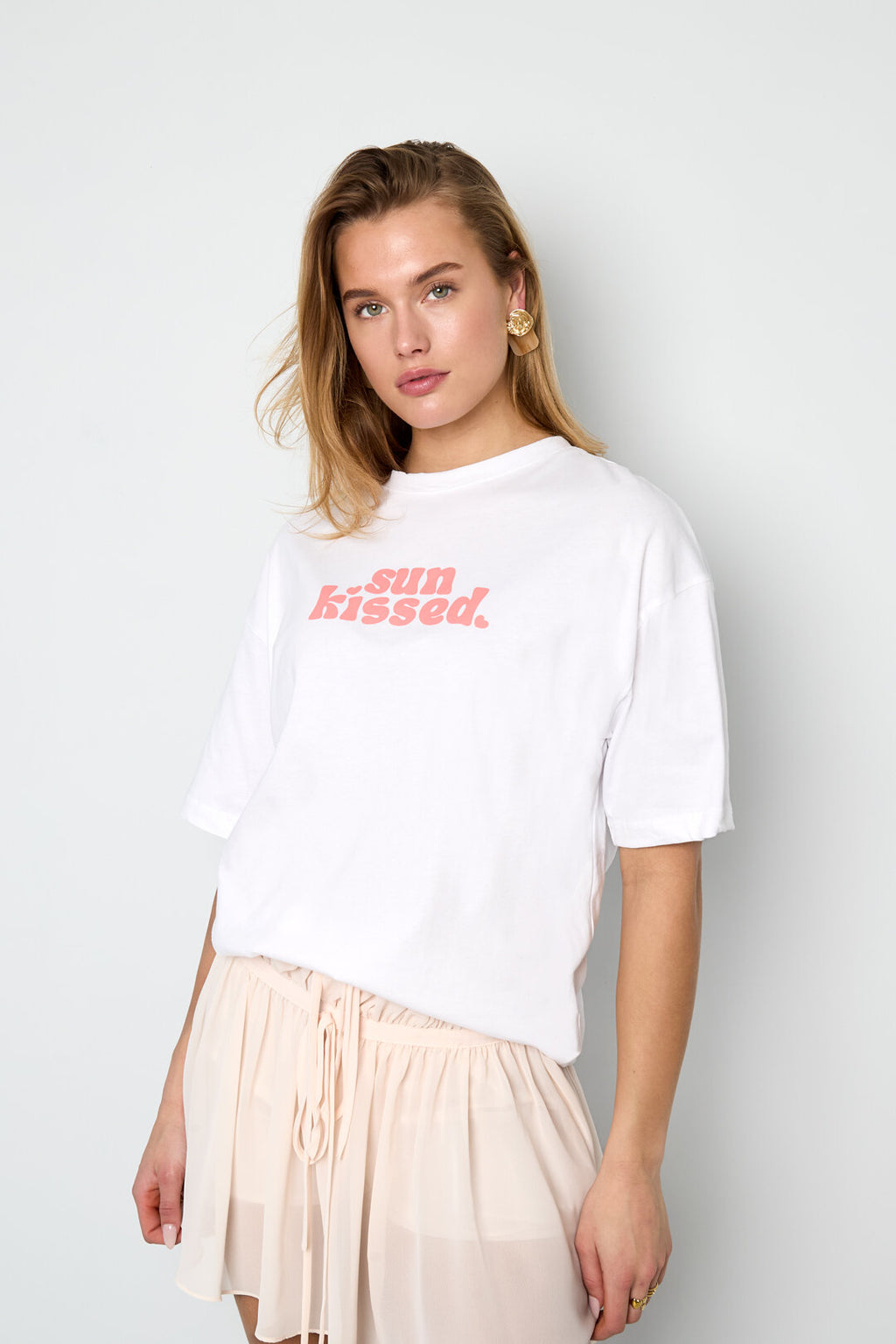 Odette T-shirt met Letterprint