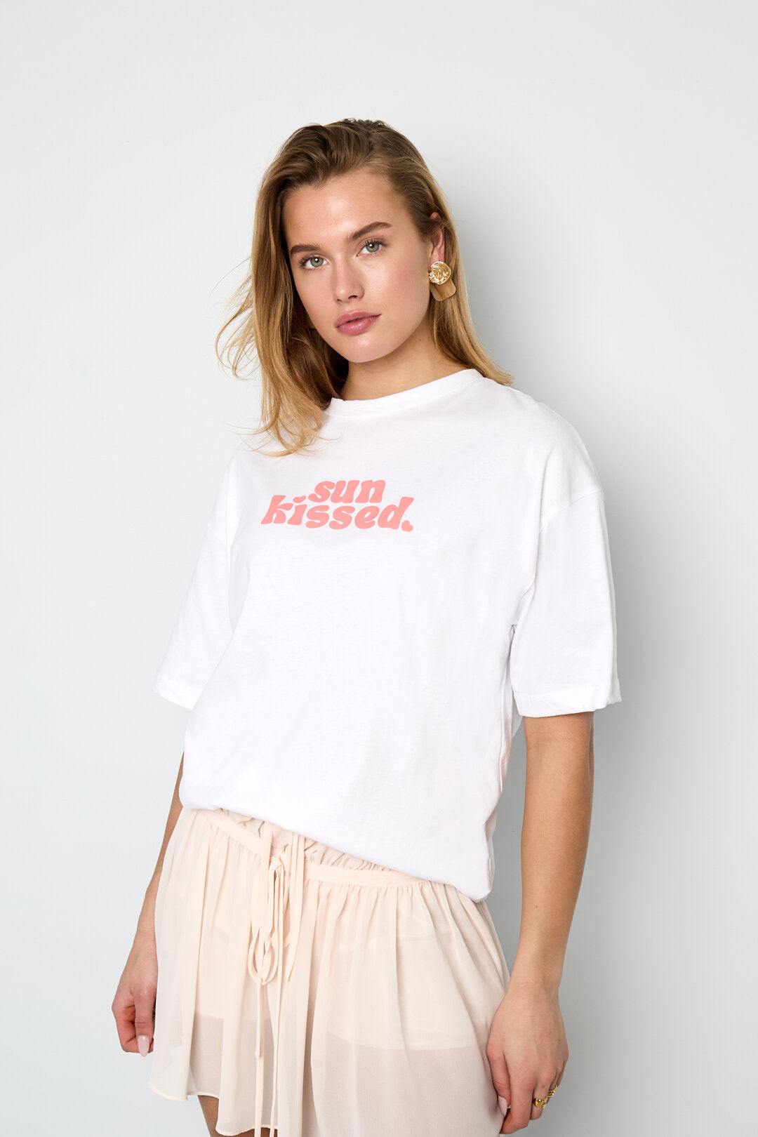 Odette T-shirt met Letterprint