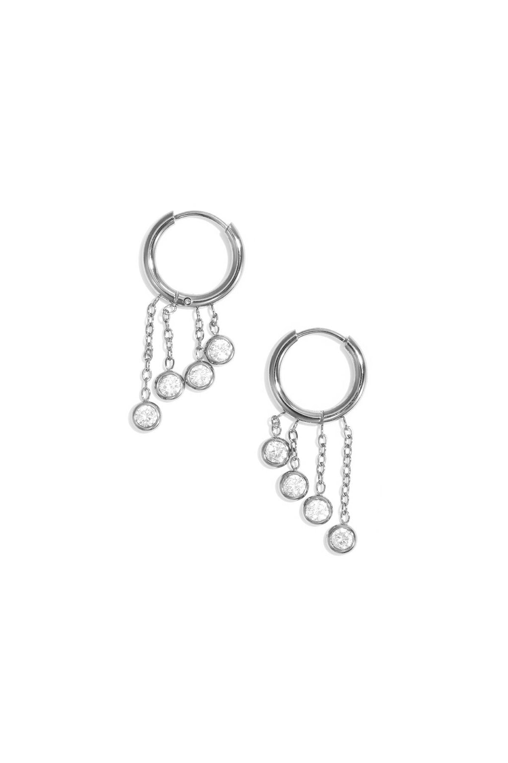 Elegant Stainless Steel Drop Earrings - Simple Yet Stunning