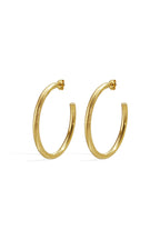 Elegant Circle Hoop Earrings for Women, Silver & Gold