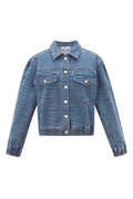 Célina Denim Jasje met Zebraprint