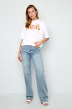 Noémi T-shirt met Letterprint