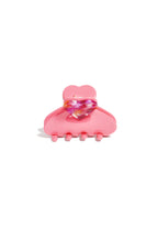 Elegant Heart-Shaped Acetate Hair Clips for Valentine's Day