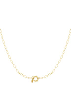 Stylish Gold Color Stainless Steel Chain Necklace