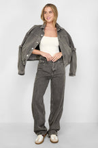 Gimme Casual Heart Straight Denim Pants