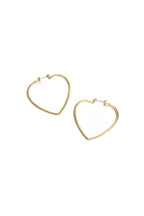 Elegant Heart-Shaped Hoop Earrings for Everyday Glam
